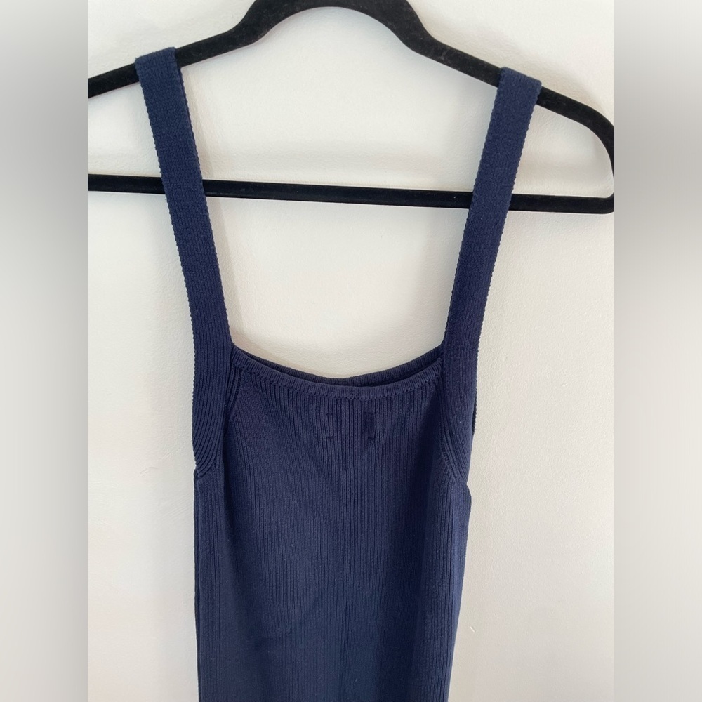 ASOS Maternity Navy Ribbed Midi Dress - Picture 10 of 14